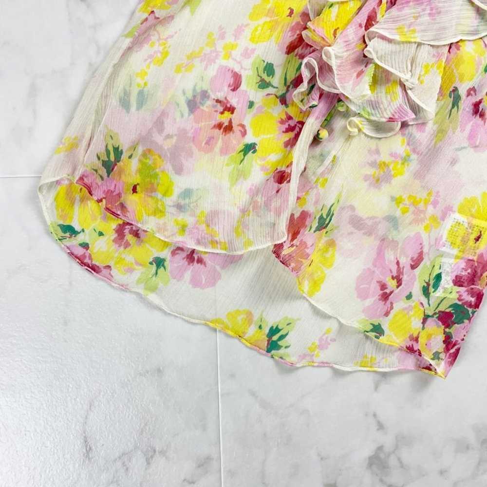 Excellent condition Ralph Lauren floral sheer ruf… - image 4