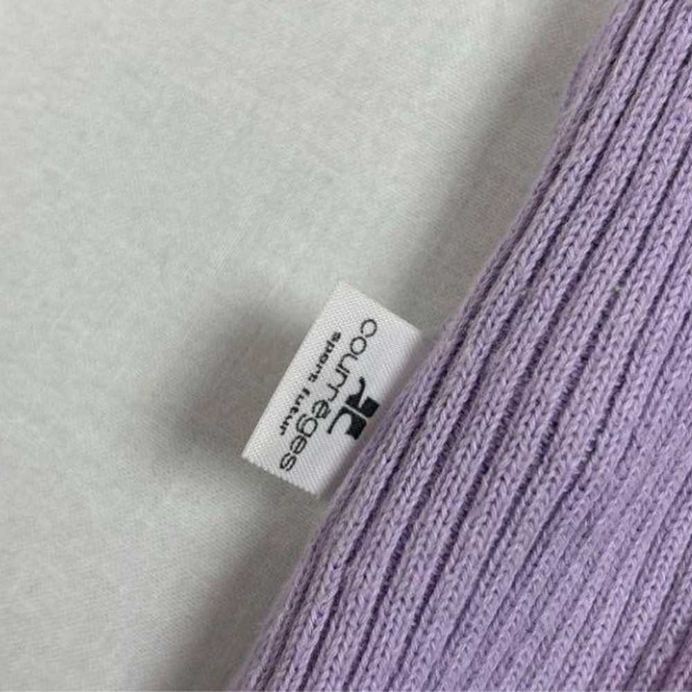 CRAIGE Summer Knit Logo Patch Purple Pastel Stret… - image 7