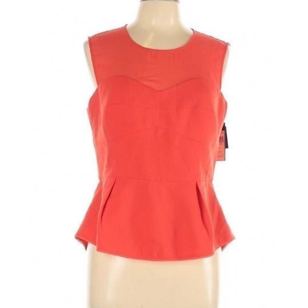 BCBG Noemi Semi Sheer Blouse Bustier L - image 2