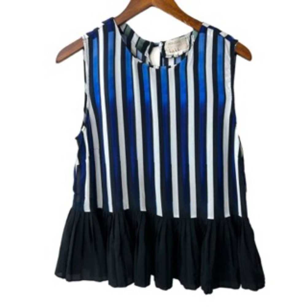 Nicole Miller NY Artelier Sleeveless Striped Plea… - image 2