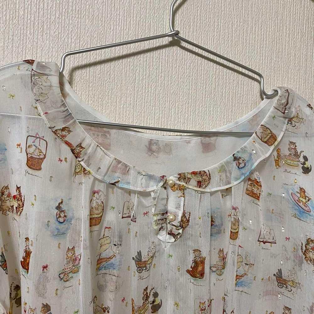 yukiemon Summer Vacation Pattern Blouse 2XL A mus… - image 3