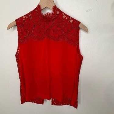 Sandro Open Back Lace Tank