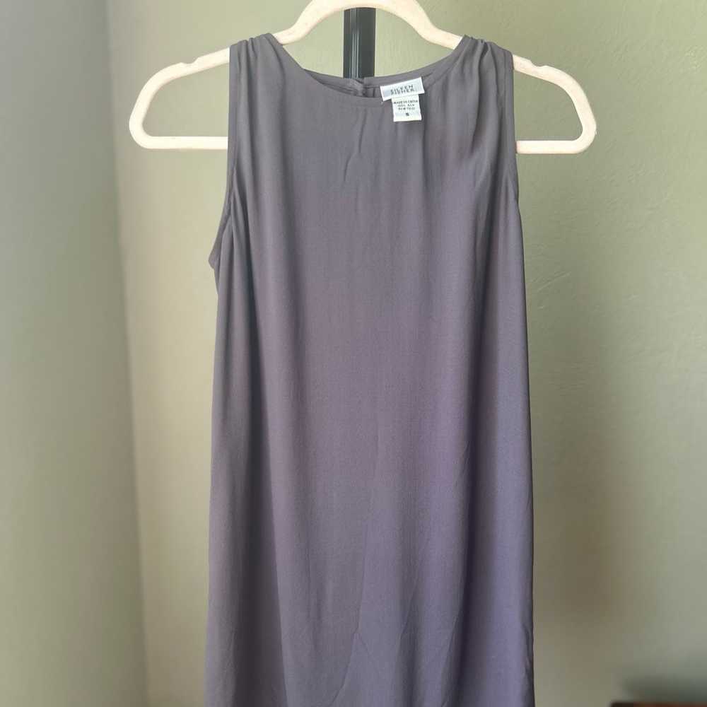 Gray Eileen Fisher 100% Silk Tunic - image 1