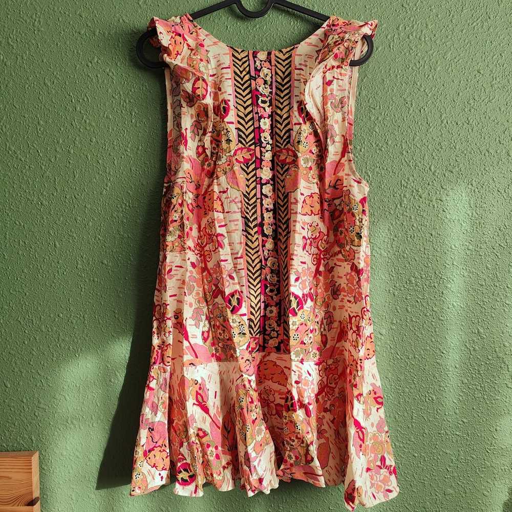 NWOT FREE PEOPLE SUMMER IN TULUM TUNIC IN PINK CO… - image 1