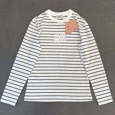 MIU MIU 21ss カットソー MIU MIU 21ss カットソー Steel/white/blue Set Of 3 Jersey T