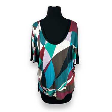 Emilio Pucci Color Block Tee Shirt Blouse - image 1