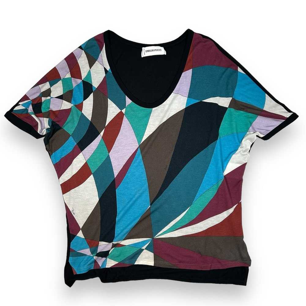 Emilio Pucci Color Block Tee Shirt Blouse - image 3