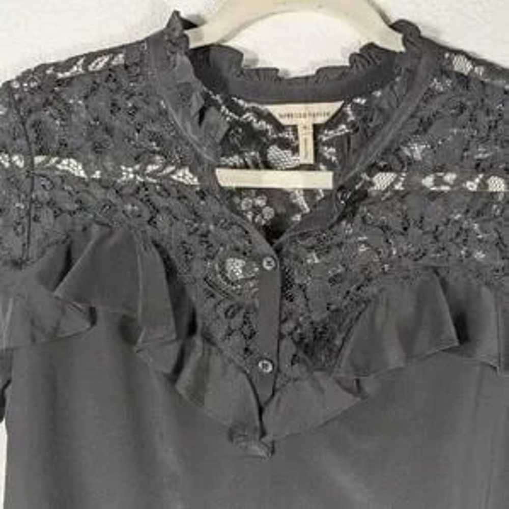 Rebecca Taylor Romantic Flirty Silk Lace Sheer Ru… - image 3