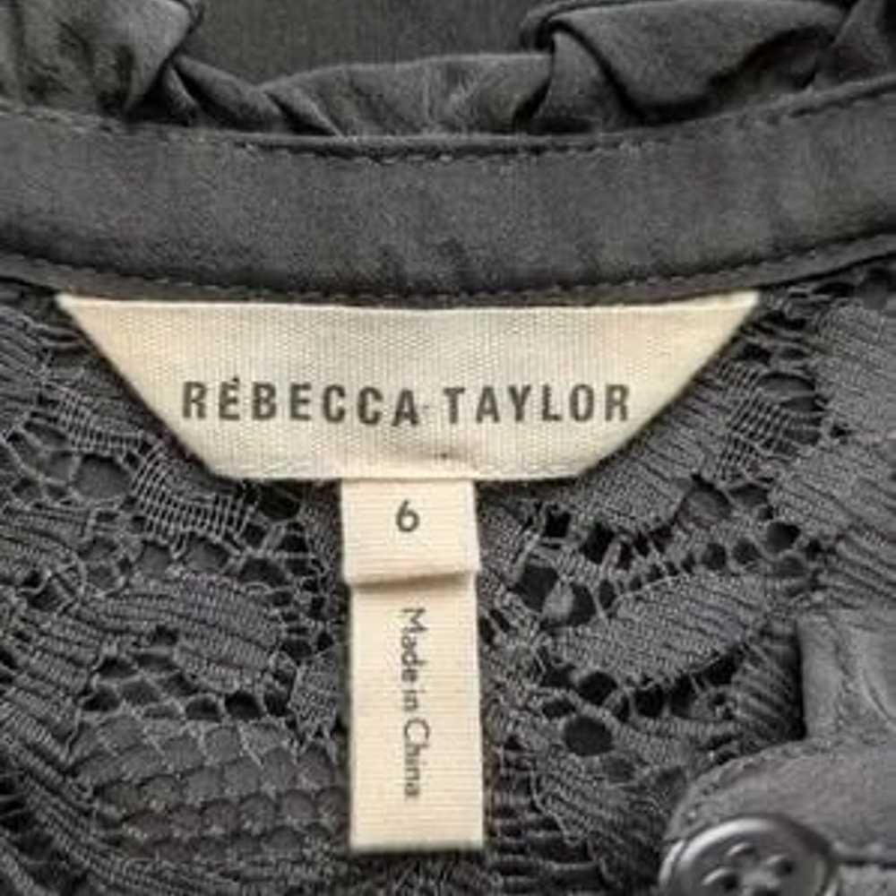 Rebecca Taylor Romantic Flirty Silk Lace Sheer Ru… - image 4