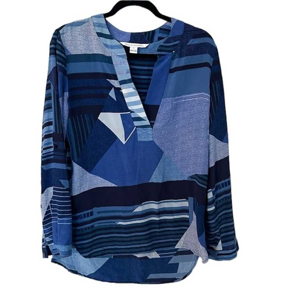 Diane Von Furstenberg Women’s Long Sleeve V-Neck … - image 1