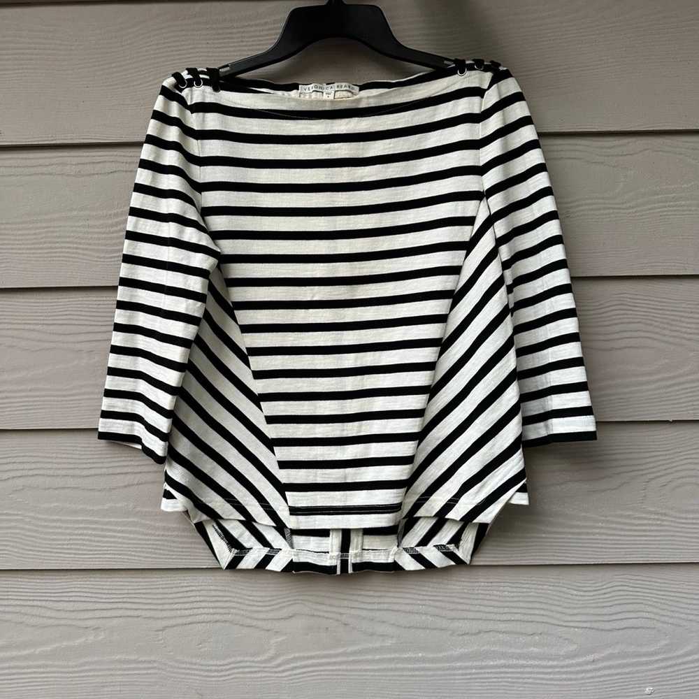 Veronica Beard Lincoln Striped Mariner Top - image 5