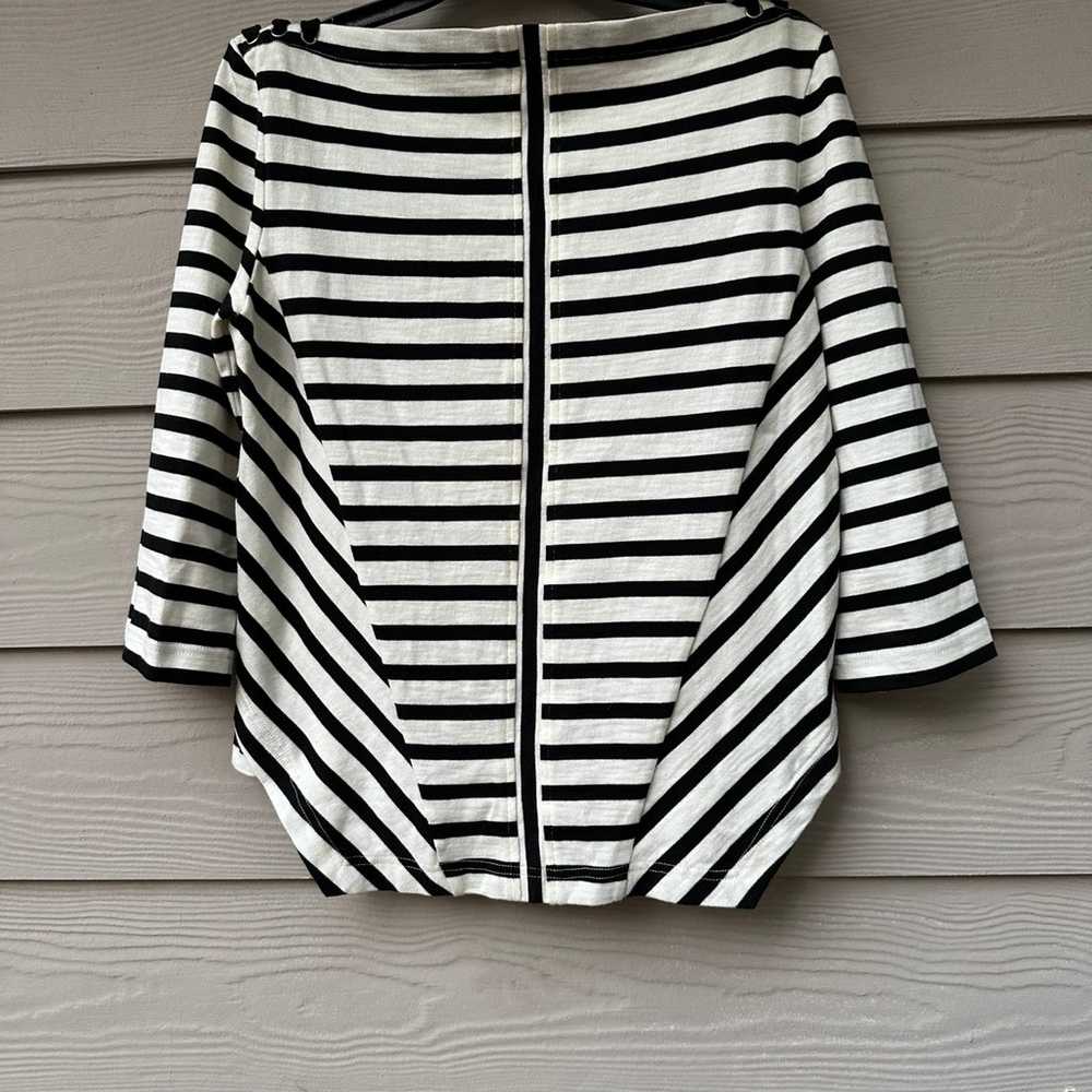 Veronica Beard Lincoln Striped Mariner Top - image 8