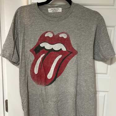 Daydreamer Rolling Stones hot Record Tongue Boyfriend Tee White XL NWOT