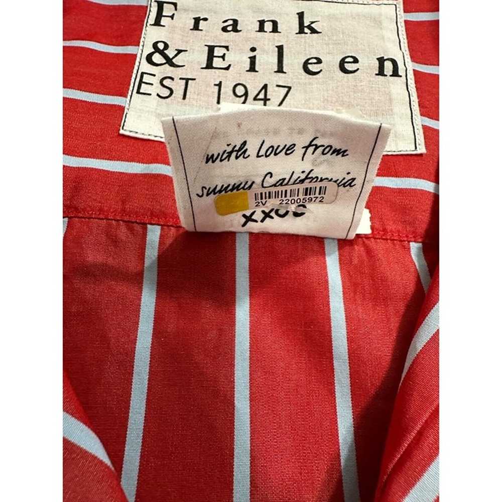 Frank & Eileen Frank Cotton striped Shirt Red,gre… - image 3