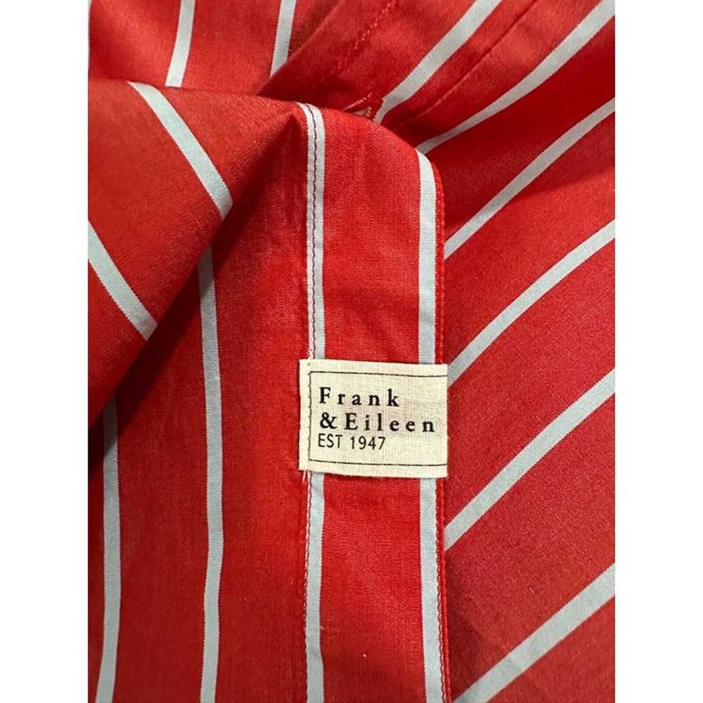 Frank & Eileen Frank Cotton striped Shirt Red,gre… - image 4