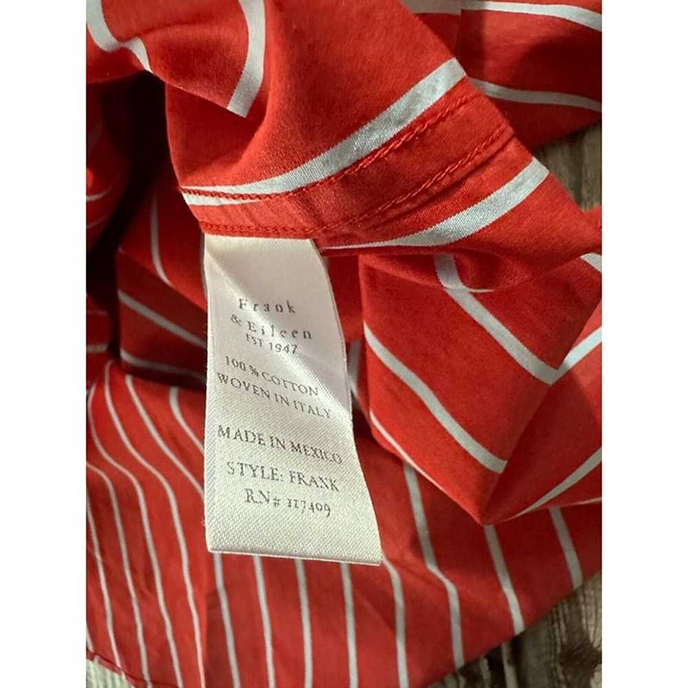 Frank & Eileen Frank Cotton striped Shirt Red,gre… - image 5