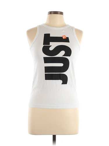 Nike Women White Sleeveless T-Shirt L