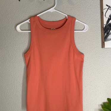 Coral ribbed tank - image 1