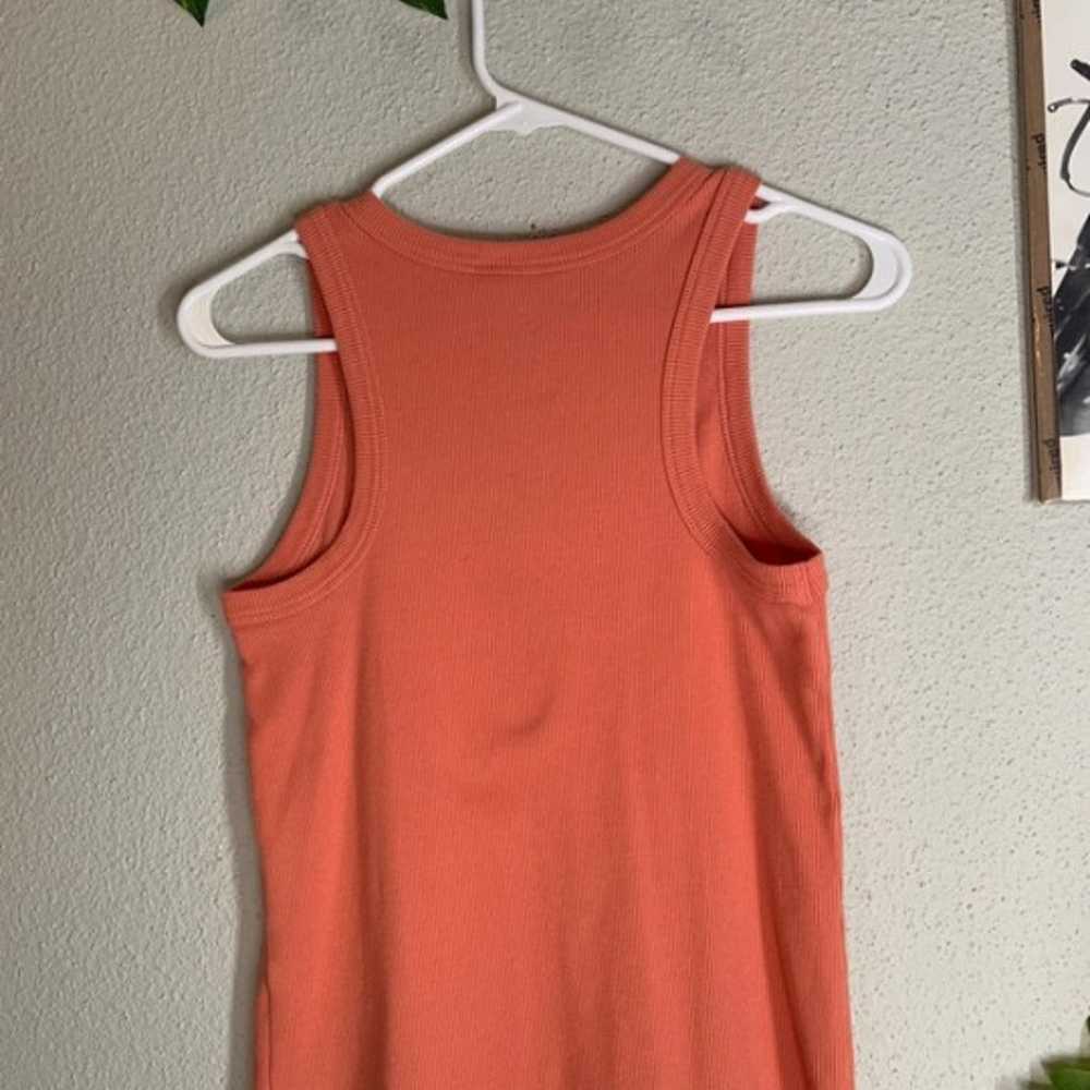 Coral ribbed tank - image 2