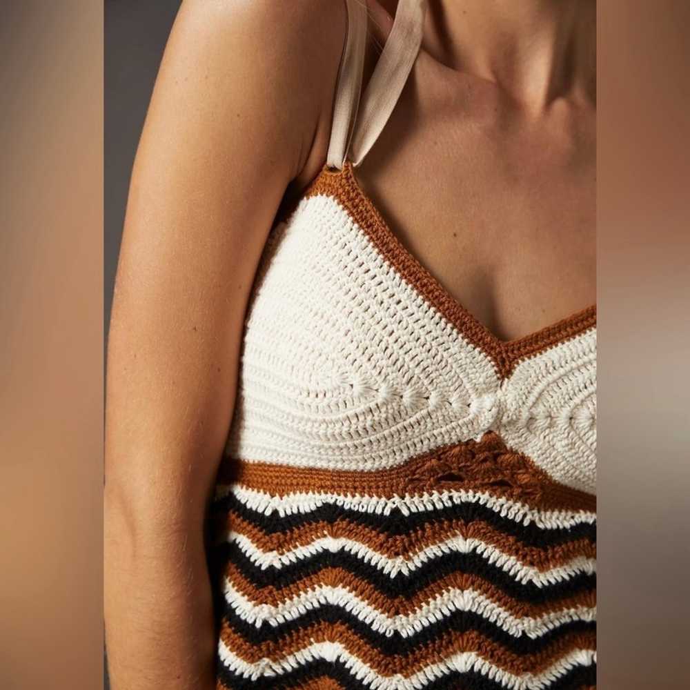 Stella Pardo Miray Tie-Back Crochet Tank Size Med… - image 4