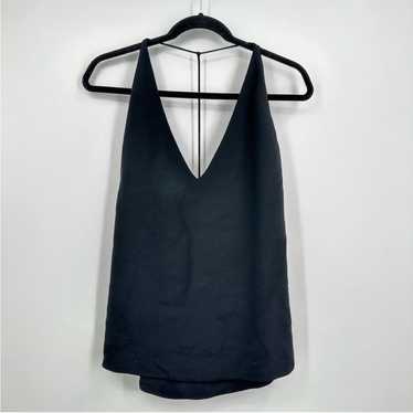 Cushnie Et Ochs Black T Back Silk Cami Tank Top Mi