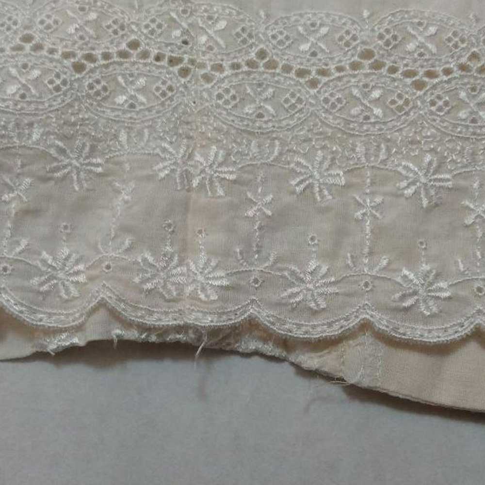 Jane Marple Lace Blouse Short Sleeves Beige - image 6