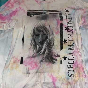 Stella McCartney x Taylor shops Swift Tee Long Sleeved Colorful TieDye Large NWOT