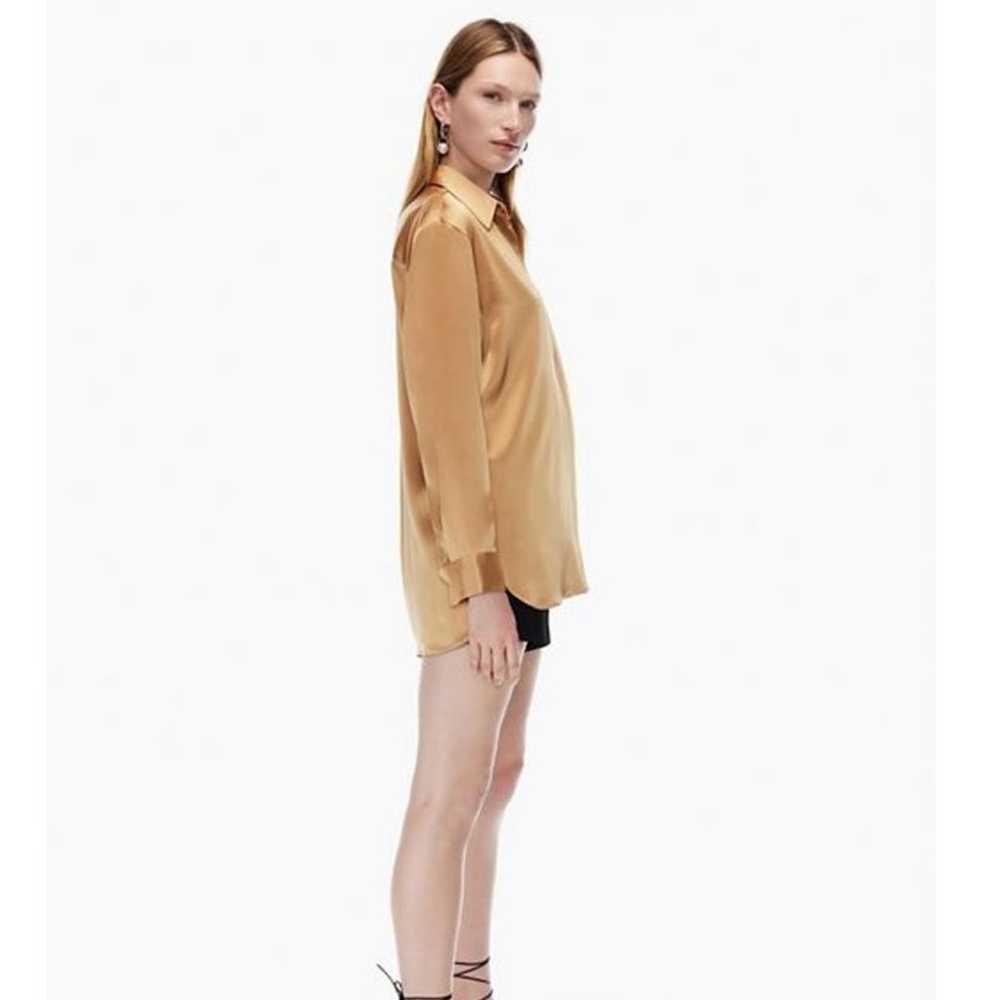 Aritzia Babaton Sable Satin Button-up Shirt in Cl… - image 2