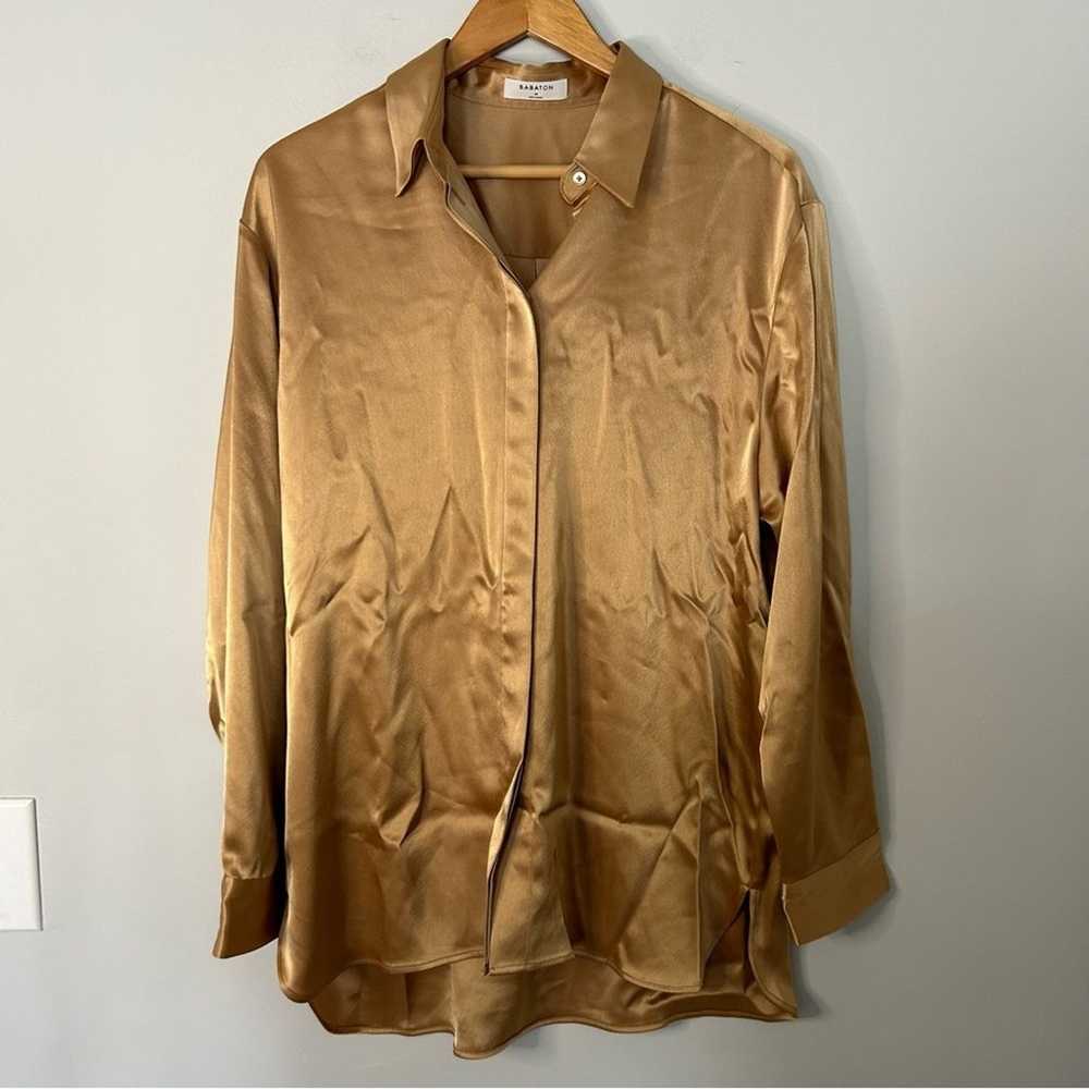 Aritzia Babaton Sable Satin Button-up Shirt in Cl… - image 3