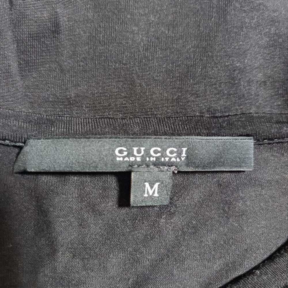 GUCCI Button with Logo Beautiful Long Sleeve T-Sh… - image 7