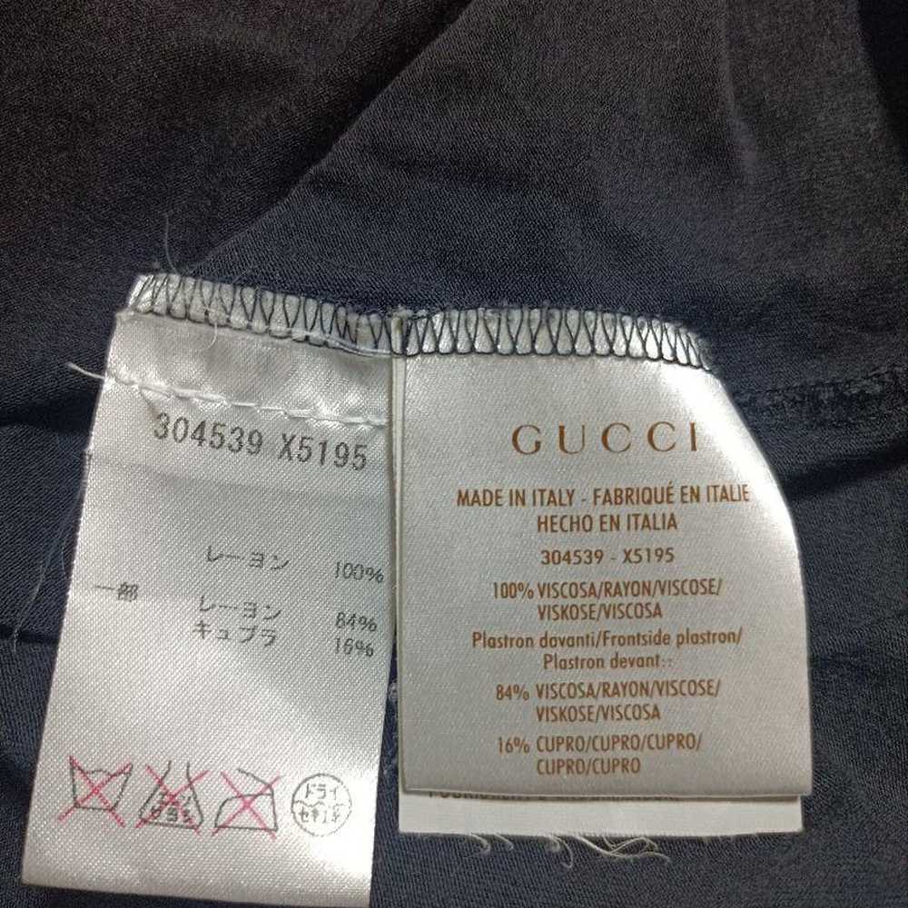 GUCCI Button with Logo Beautiful Long Sleeve T-Sh… - image 8