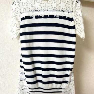 sakai Knit Lace Docking Top Sakai