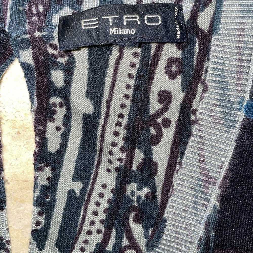 ETRO SILK Sleeveless Top women's  paisley and flo… - image 2