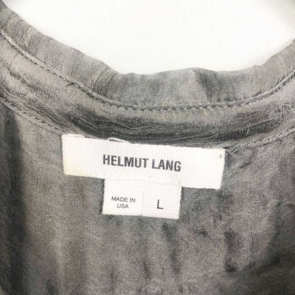 HELMUT LANG | Sleeveless Gray Button Down High Lo… - image 6