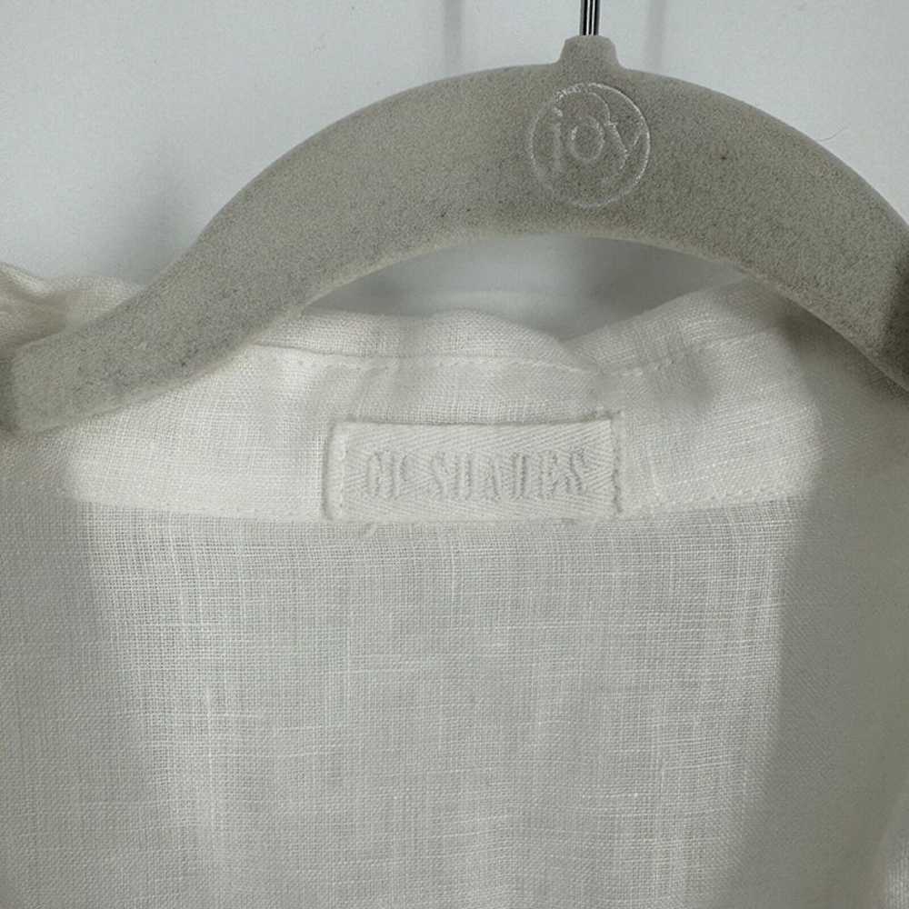 Cp Shades Shirt Women’s large L white linen coast… - image 2