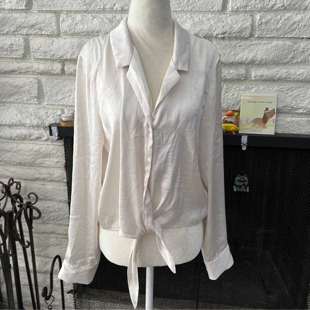 Wilfred tie front blouse - image 6