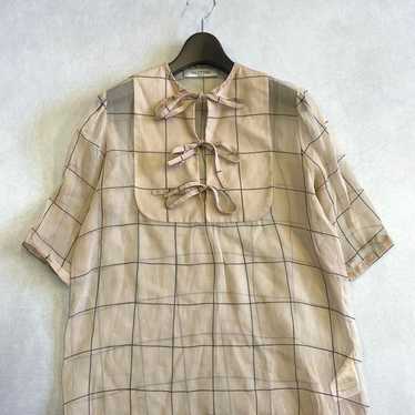 CC ☆ Italian-made VALENTINO Short Sleeve Checkere… - image 1