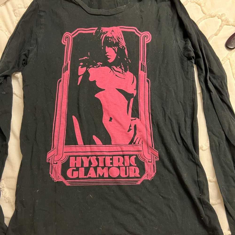 Hysteric Glamour Black & Pink Long Sleeve Shirt - image 1