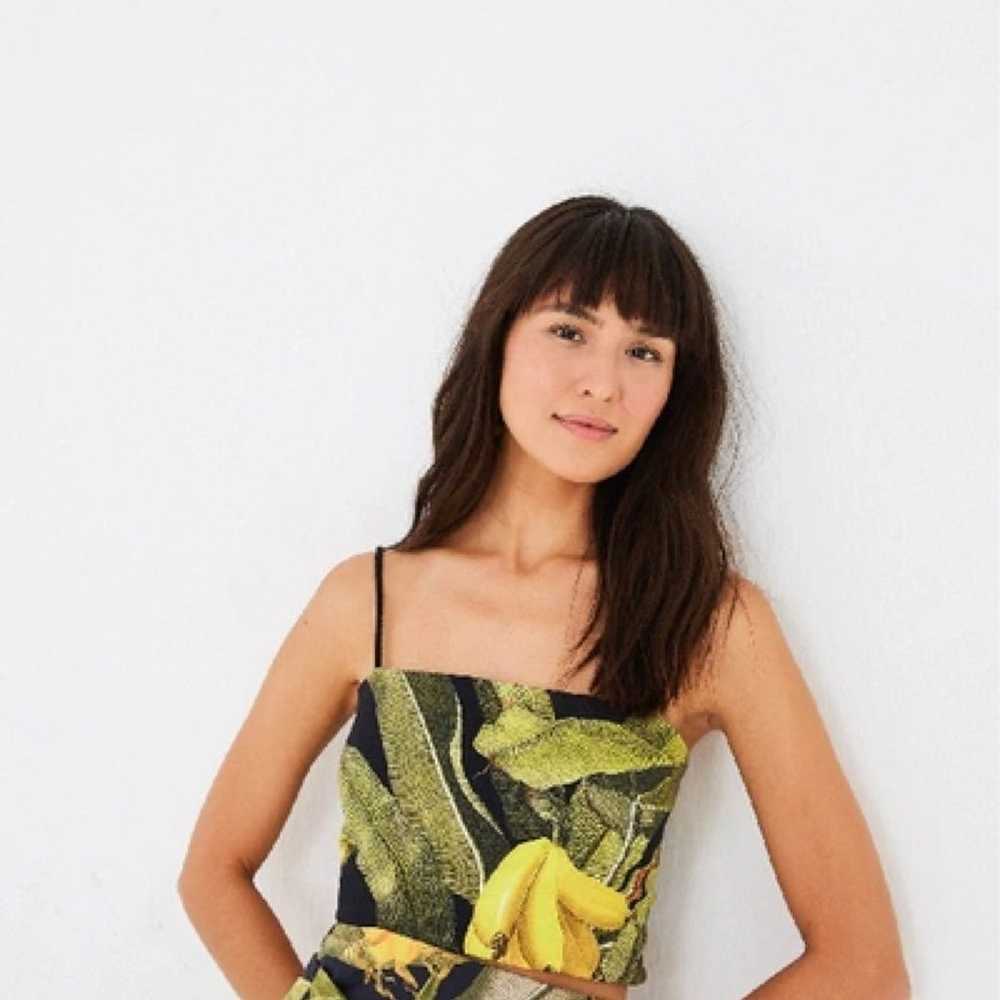 FARM RIO Black Banana Craze Crop Top - image 3