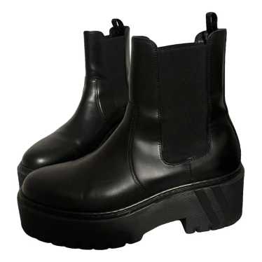 Hermès Leather biker boots - image 1