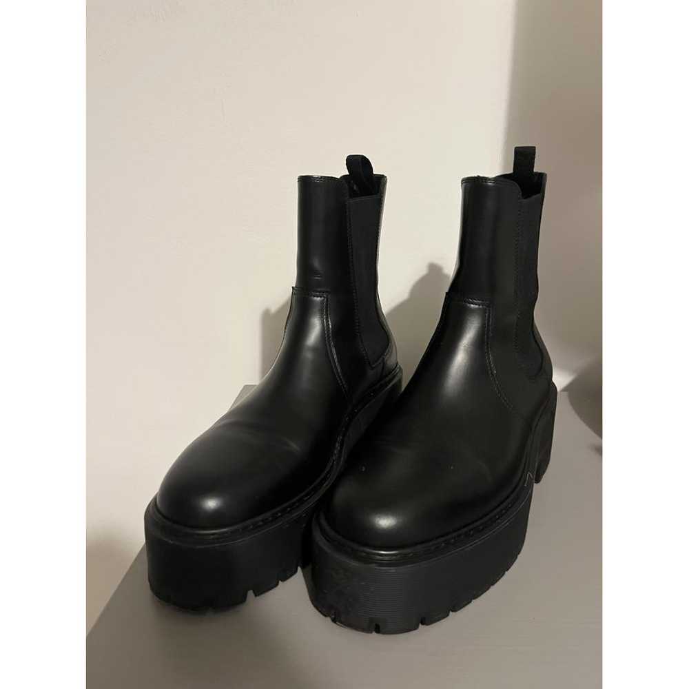 Hermès Leather biker boots - image 2