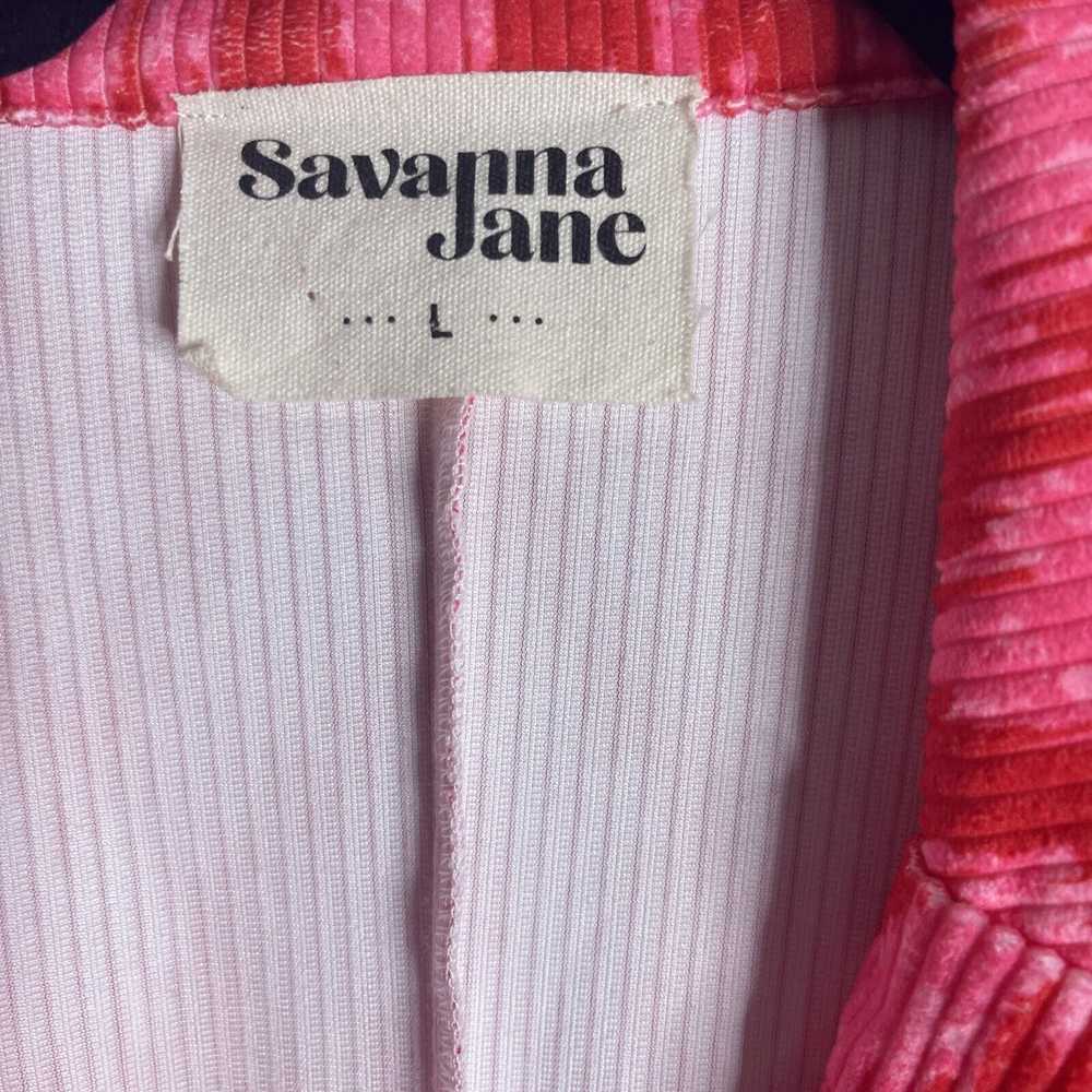 Savanna Jane Large Blazer Shacket Pink Corduroy P… - image 3