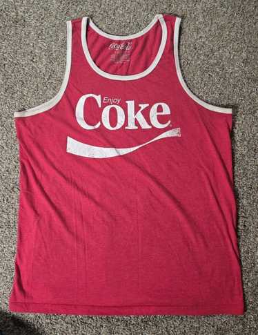 Coca Cola Red And White Coca Cola Tank Top ****See