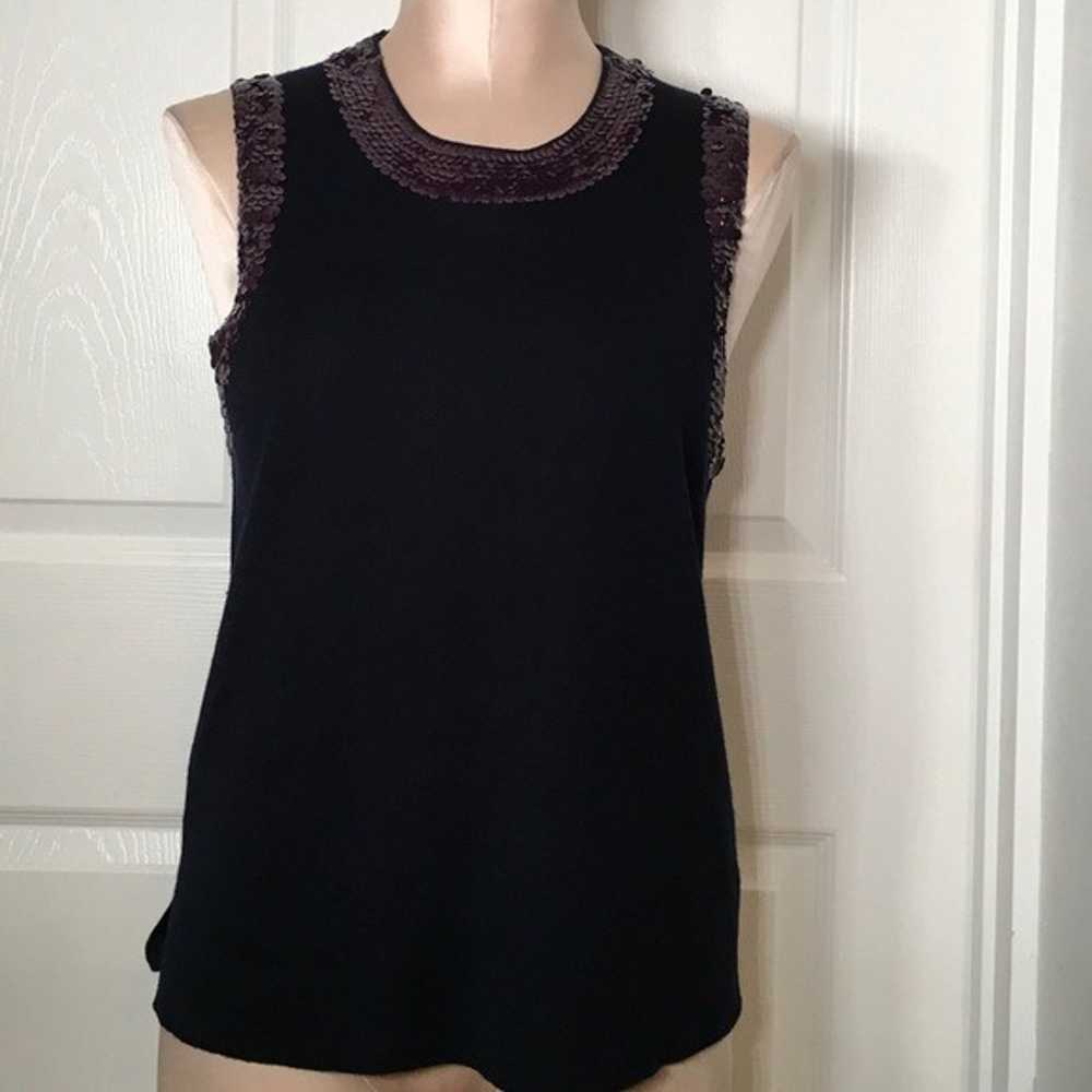 J. Crew Sequins Wool Blend Sleeveless Top - image 10