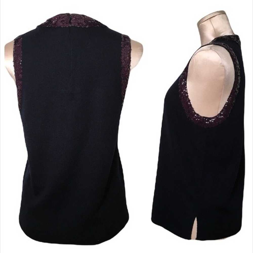 J. Crew Sequins Wool Blend Sleeveless Top - image 3