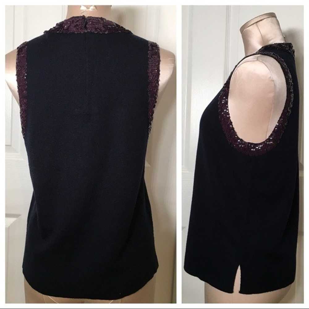 J. Crew Sequins Wool Blend Sleeveless Top - image 5