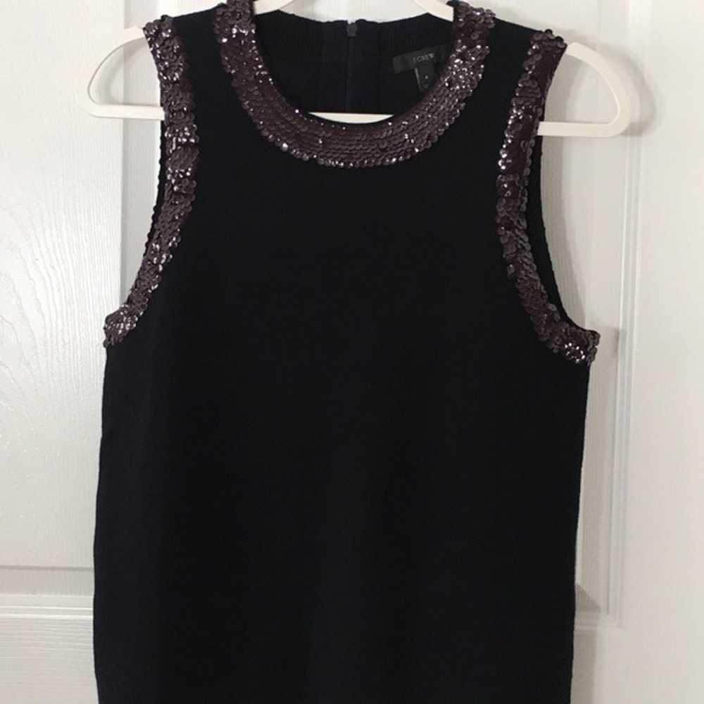 J. Crew Sequins Wool Blend Sleeveless Top - image 6