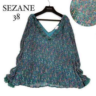 【SEZANE】Sezane Flower Print Blouse Pleated Lace F… - image 1