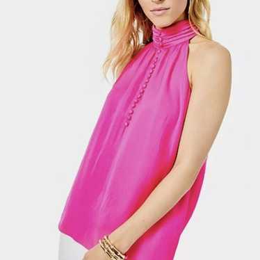 NEW LILLY PULITZER KRISTINE MOCK NECK HALTER TOP … - image 1