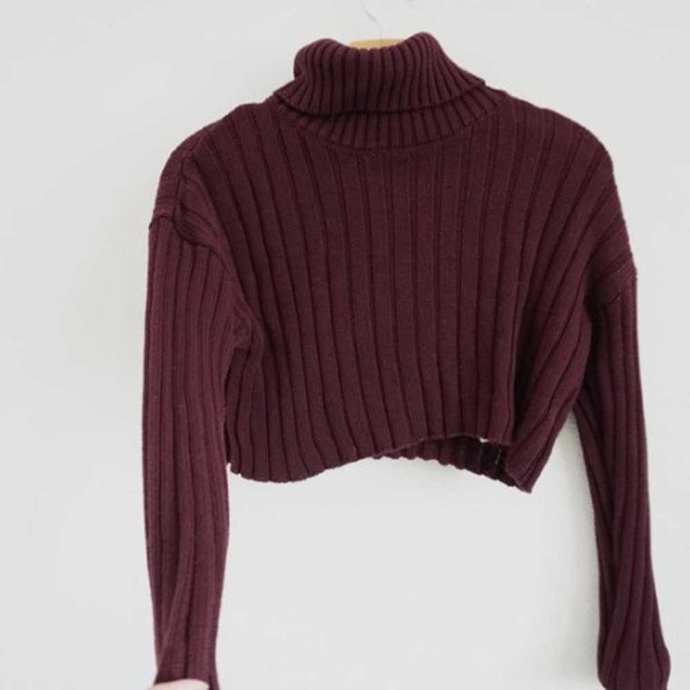 Red turtleneck sweater Forever 21 red turtleneck … - image 2